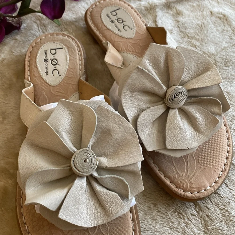 BORN Concept leather slippers/sandals